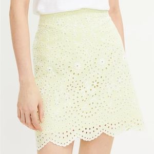 NWT Ann Taylor LOFT eyelet skirt size 12